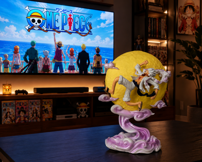 Moon Nika Luffy 26cm One Piece Gear 5 Figure Lamp