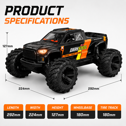 1:16 Dark Steel RC Monster Truck ( Brushless )