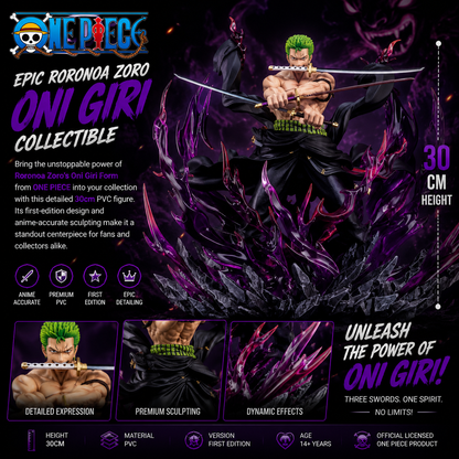 Rorona Zoro Oni Giri Form One Piece Figure 30cm