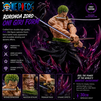 Rorona Zoro Oni Giri Form One Piece Figure 30cm