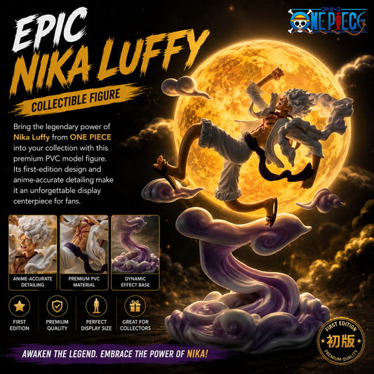 Moon Nika Luffy 26cm One Piece Gear 5 Figure Lamp