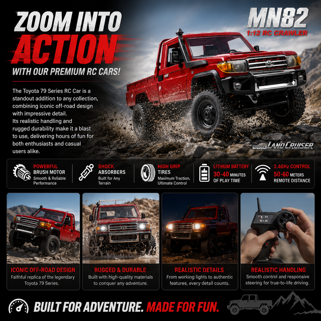 Remote Control Toyota LandCruiser 79 Series