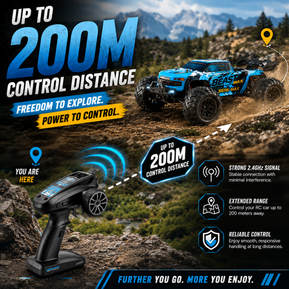 High Speed 4WD BEAST MAX RC Car (80KM/H)