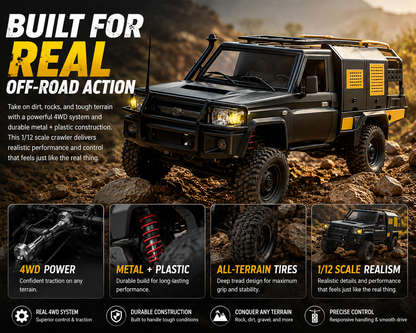 MN82S LC79 2.4G 1:12 Scaled Rock Crawler