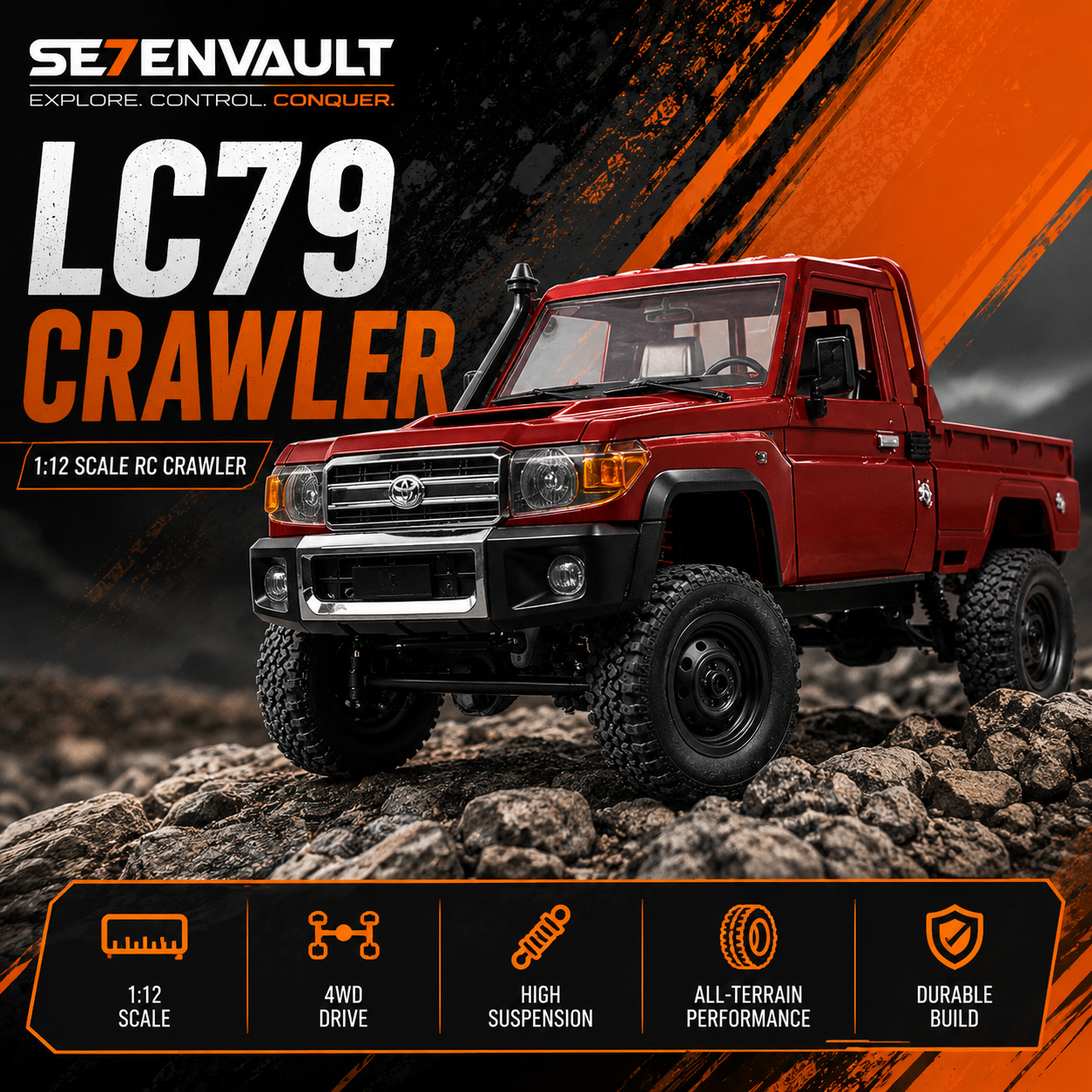 Remote Control Toyota LandCruiser 79 Series