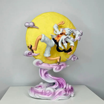 Moon Nika Luffy 26cm One Piece Gear 5 Figure Lamp