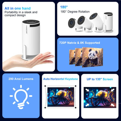 Pro Entertainment Projector – Perfect for Movies, Gaming & Streaming