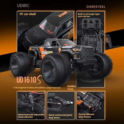 1:16 Dark Steel RC Monster Truck ( Brushless )