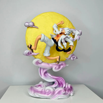 Moon Nika Luffy 26cm One Piece Gear 5 Figure Lamp