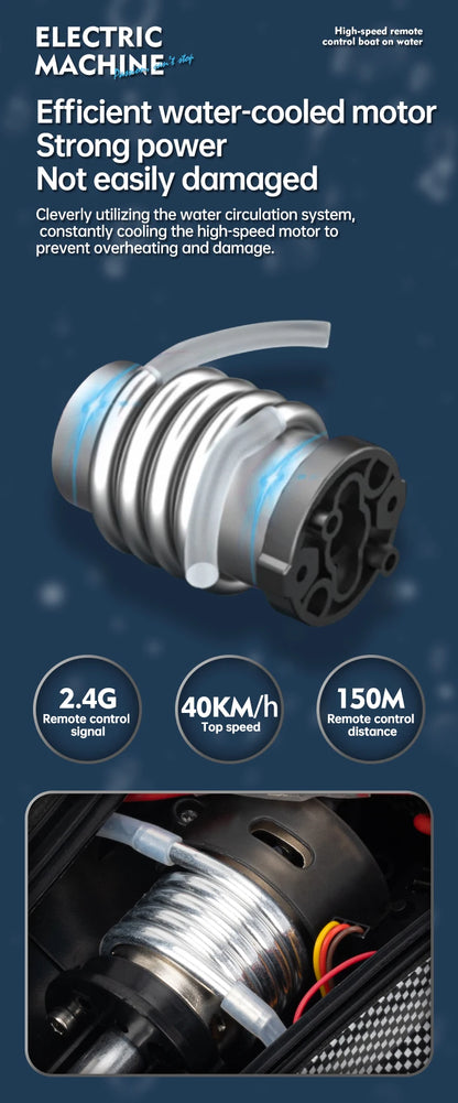 APX-01 Rc Speed Boat 150m control 40Km/h