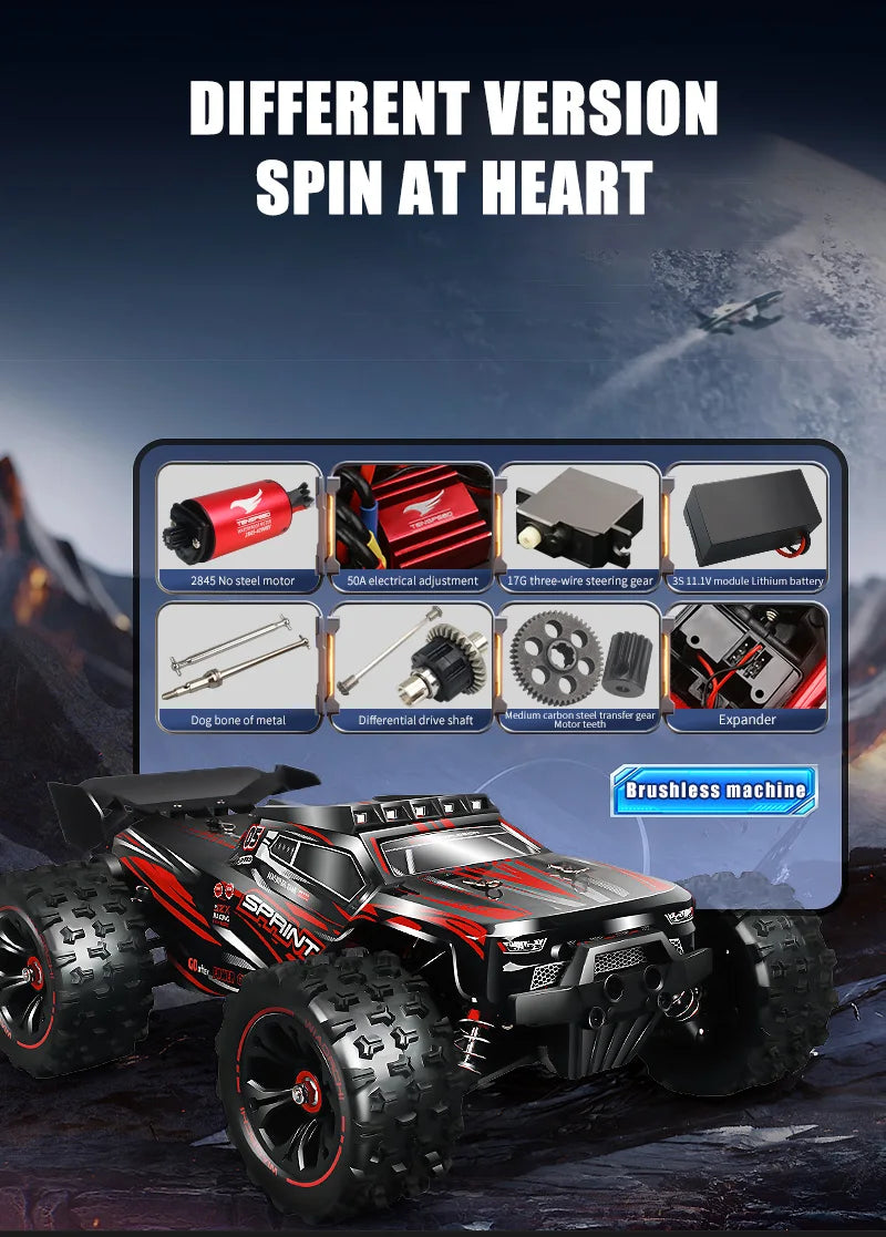 Sprint Rc Truggy 1:16 80KM/H ( Brushless )