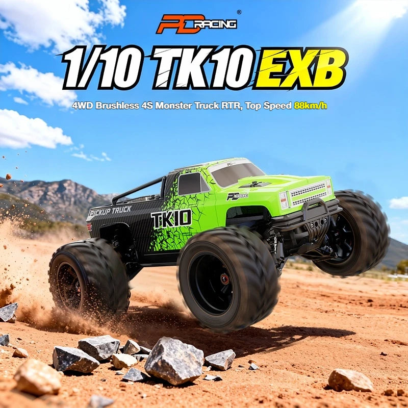 1/10 TK10 88KM/H Brushless Waterproof High-Speed 4WD RC Monster Truck