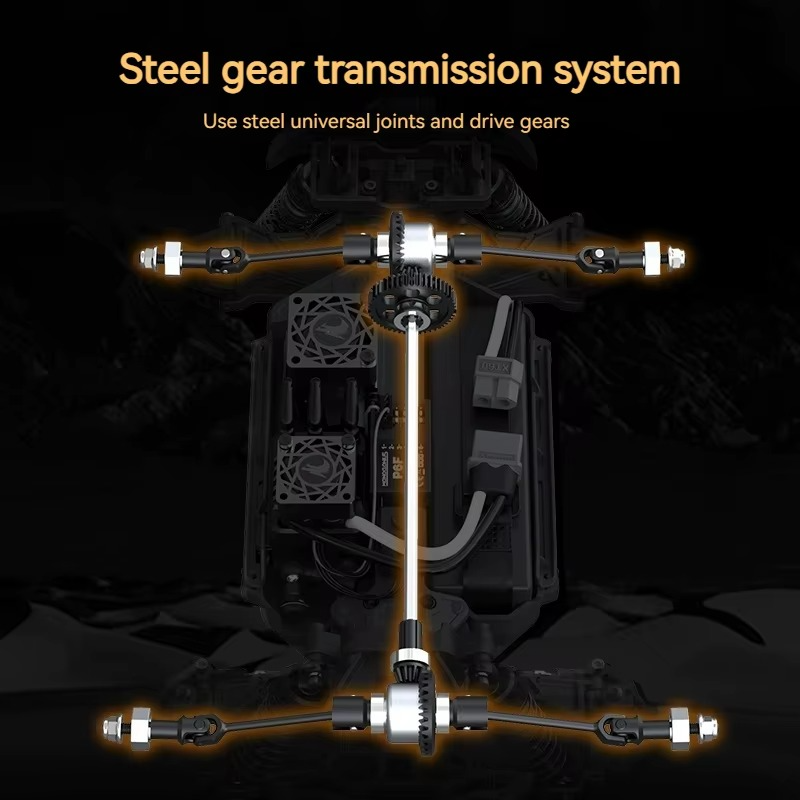 1:16 Dark Steel RC Monster Truck ( Brushless )