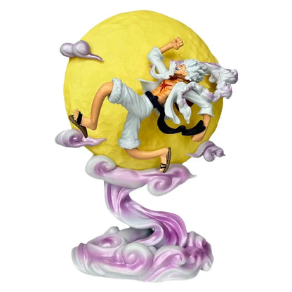 Moon Nika Luffy 26cm One Piece Gear 5 Figure Lamp