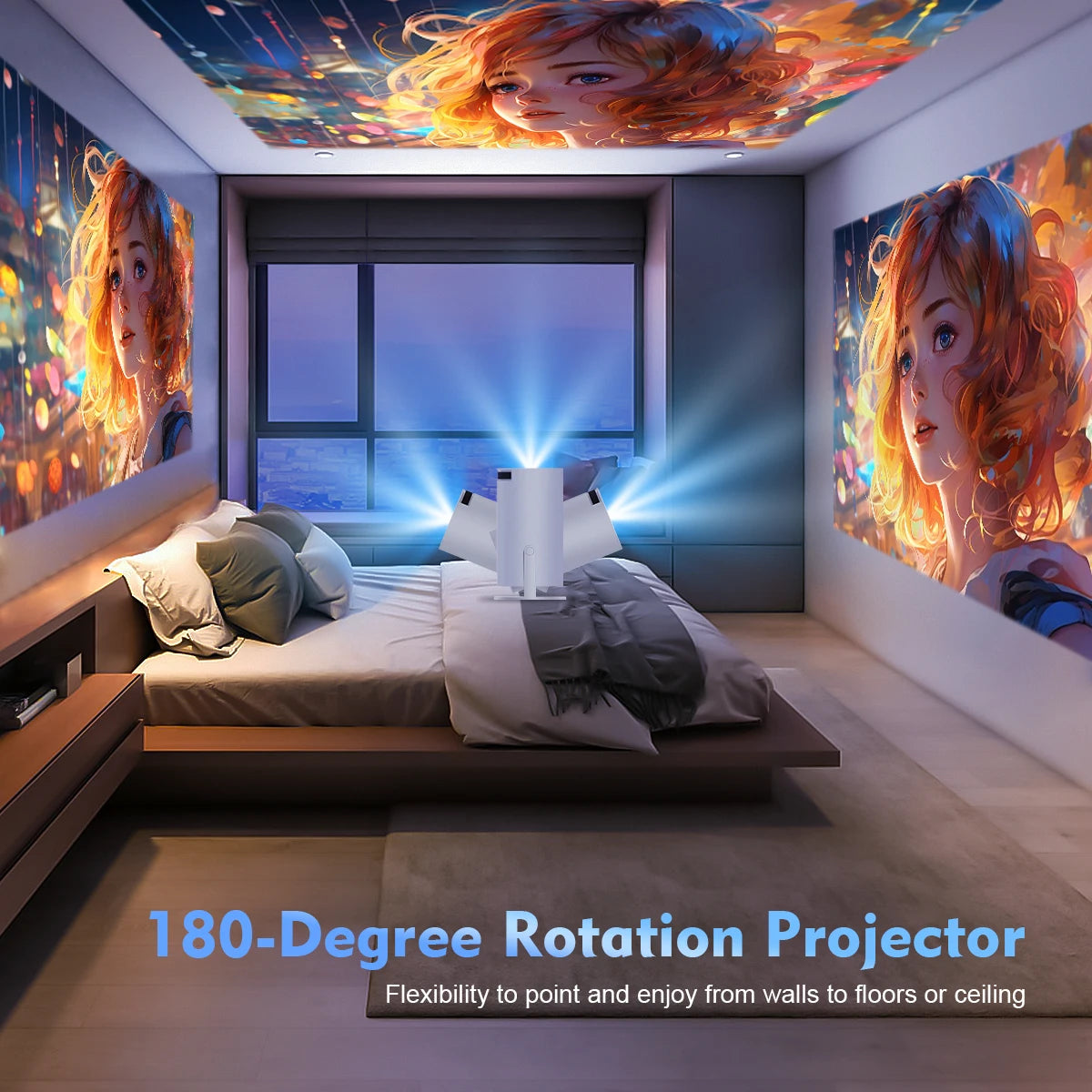 Pro Entertainment Projector – Perfect for Movies, Gaming & Streaming