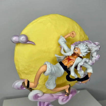Moon Nika Luffy 26cm One Piece Gear 5 Figure Lamp